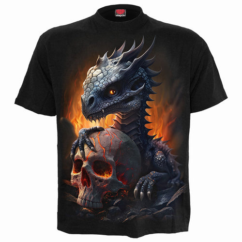 Hatchling - T -shirt z przedniej druku czarny