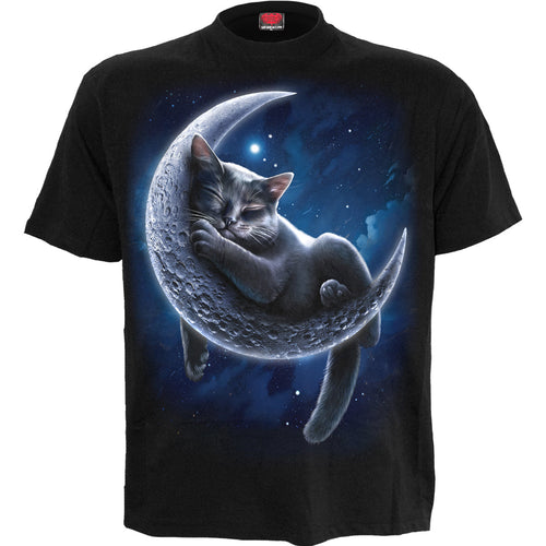 Velvet Moon - T-shirt à imprimé avant noir