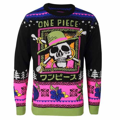 ONE PIECE - SKULL LOGO - KNITTED JUMPER