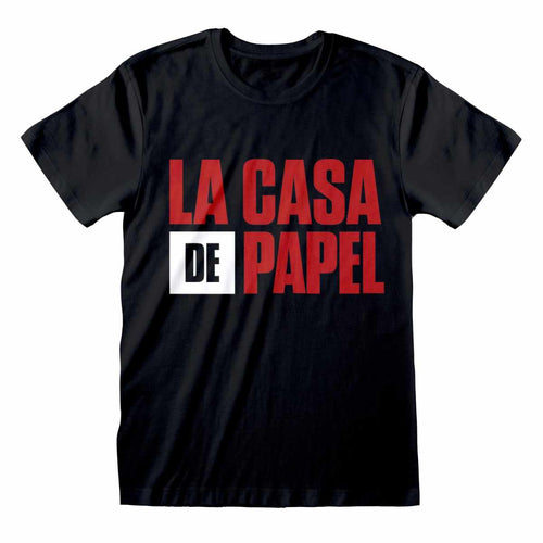 LA CASA DE PAPEL - BLACK LOGO - T-SHIRT