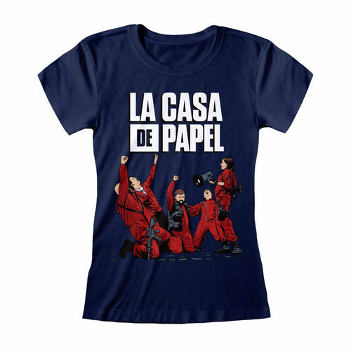 LA CASA DE PAPEL - CELEBRATING - FITTED T-SHIRT