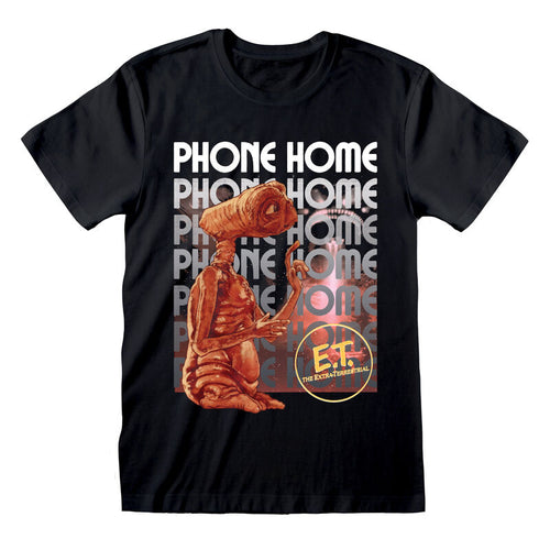 E.T. - Téléphone Home - T-shirt noir