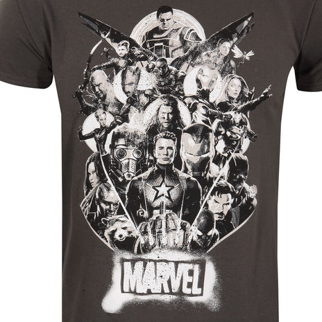 Comics Marvel - Équipe complète - T-shirt Navy