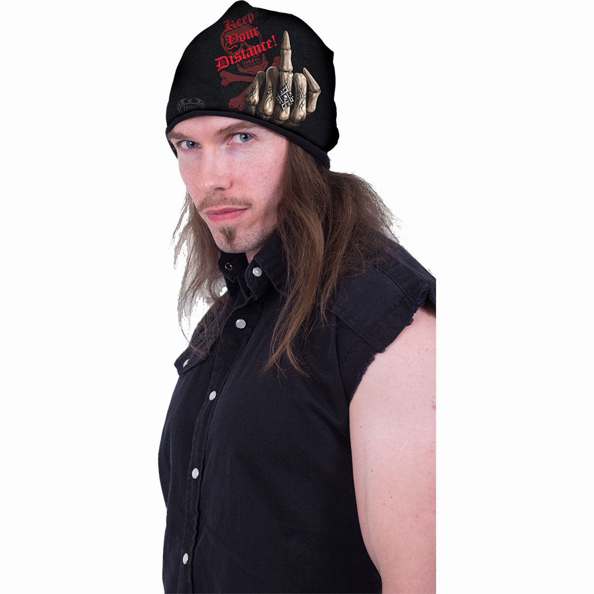 SPIRAL - BONE FINGER - LIGHT COTTON BEANIES