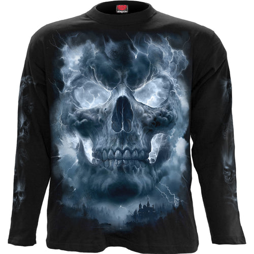 SPIRAL - GRAVE SKIES - LONGSLEEVE T-SHIRT BLACK