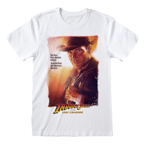 Indiana Jones - The Last Crusade Poster - T-shirt blanc