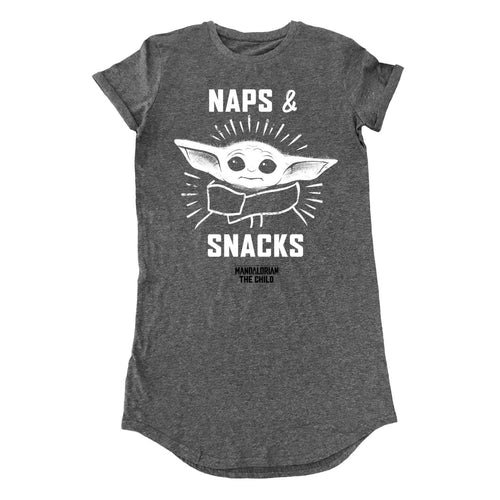 STAR WARS: THE MANDALORIAN - NAPS AND SNACKS - T-SHIRT