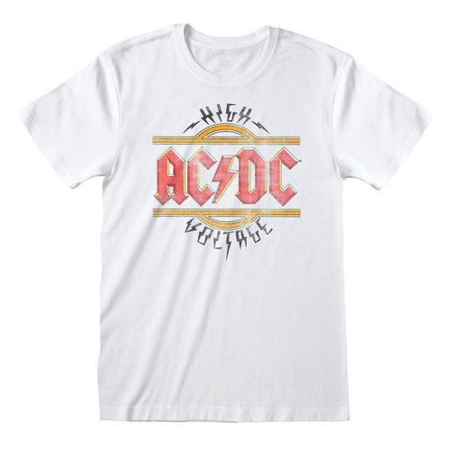 AC/DC - Vintage Hochspannung - T -Shirt Weiß