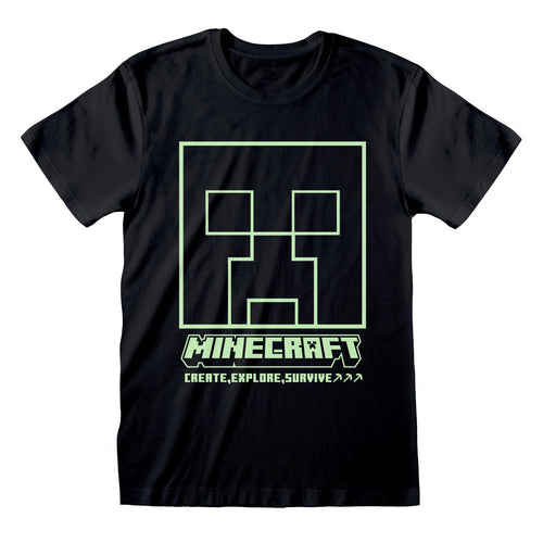 MINECRAFT - GLOW IN THE DARK - T-SHIRT