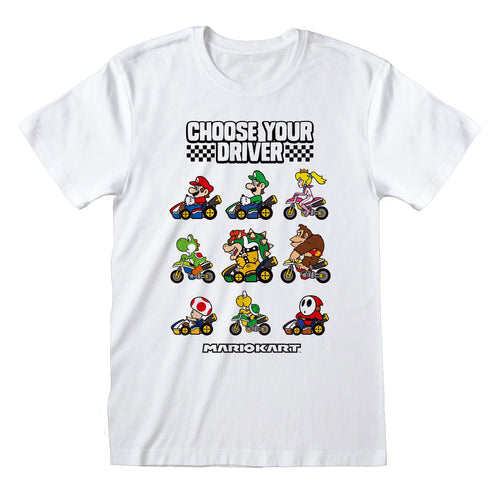 MARIO KART - CHOOSE YOUR DRIVER - T-SHIRT