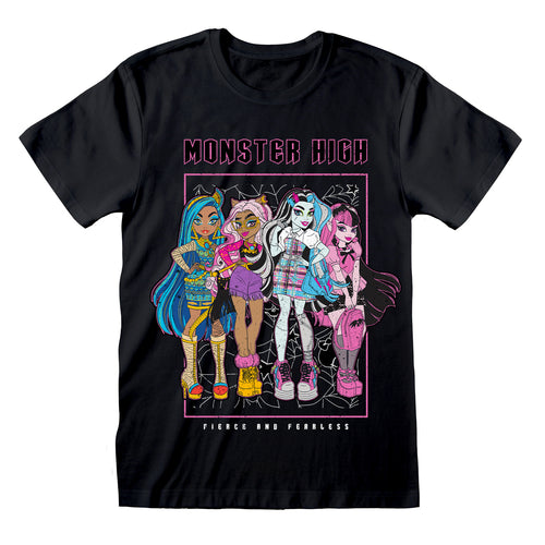 MONSTER HIGH - FIRCE AND FEARLESS - T-SHIRT