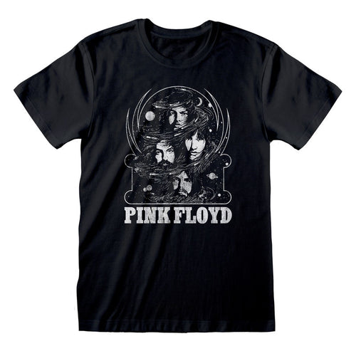 Pink Floyd - style rétro - T-shirt noir