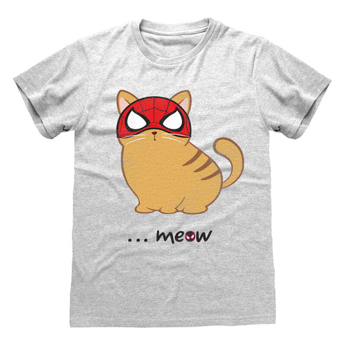 Spider -Man Miles Morales - Meow - T -Shirt Grau