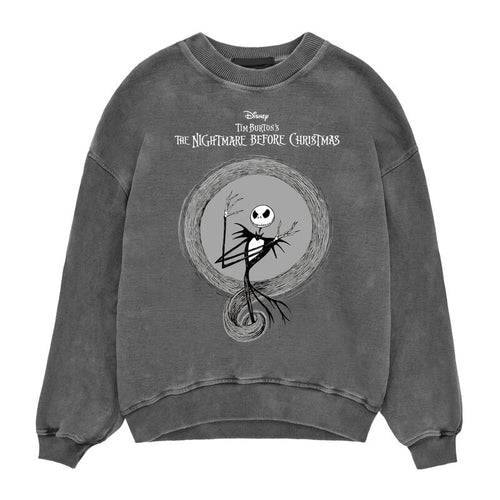 Albtraum vor Weihnachten - Jack und Säure Wash Sweatshirt - Sweatshirt Charcoal Säure Wash