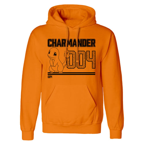 Pokémon - Charmander Line Art - Sweat à capuche orange