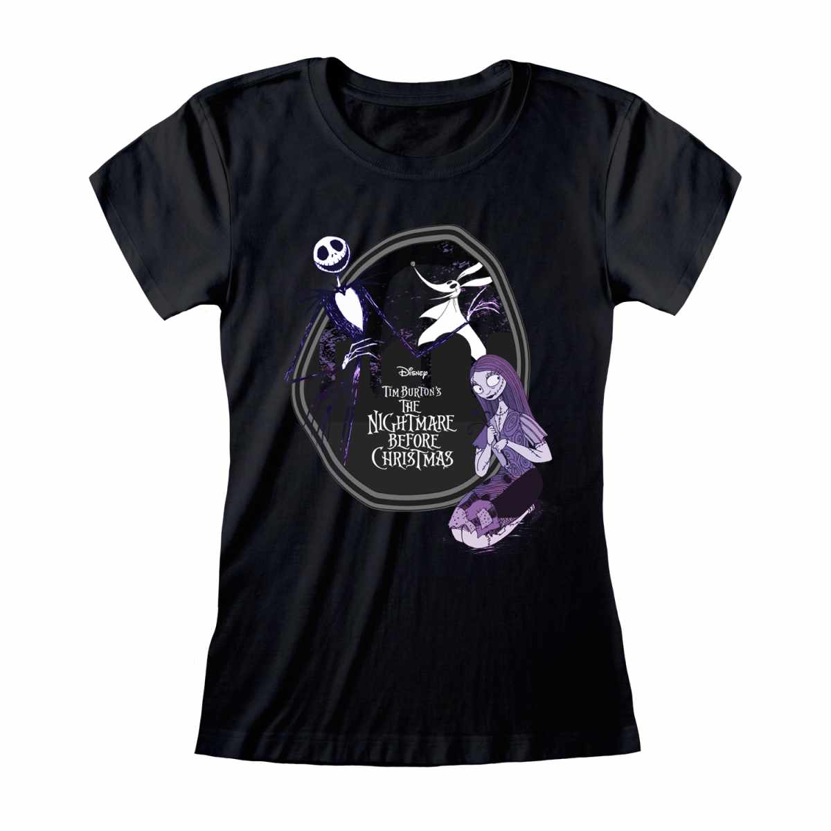 NIGHTMARE BEFORE CHRISTMAS - PURPLE JACK SALLY GROUP - T-SHIRT