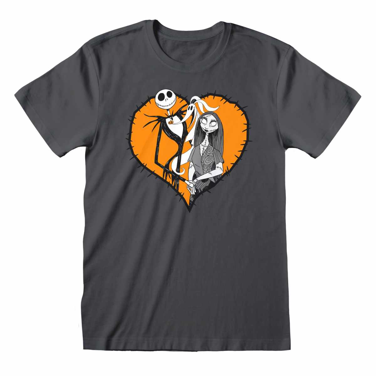 NIGHTMARE BEFORE CHRISTMAS - ORANGE HEART - T-SHIRT