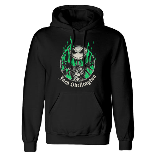 NIGHTMARE BEFORE CHRISTMAS - GREEN FLAMES - HOODIE