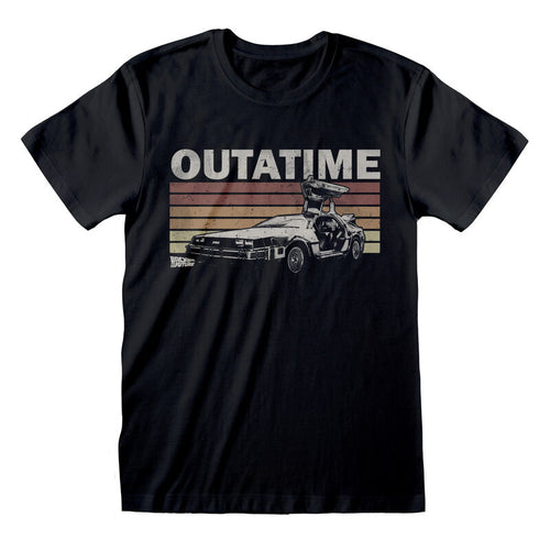 Back to the Future - Outatime Retro - Camiseta Black