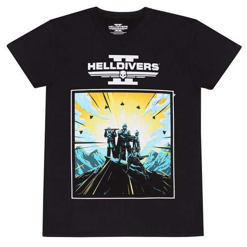 Helldivers 2 - 2D -Kunst und Logo (T -Shirt) - T -Shirt Schwarz