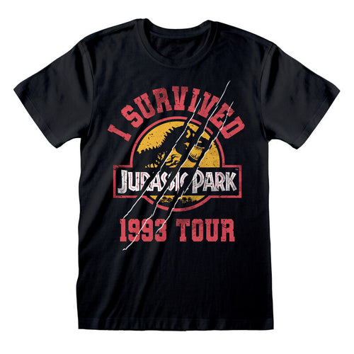 Jurassic Park - J'ai survécu en 1993 - T-shirt noir