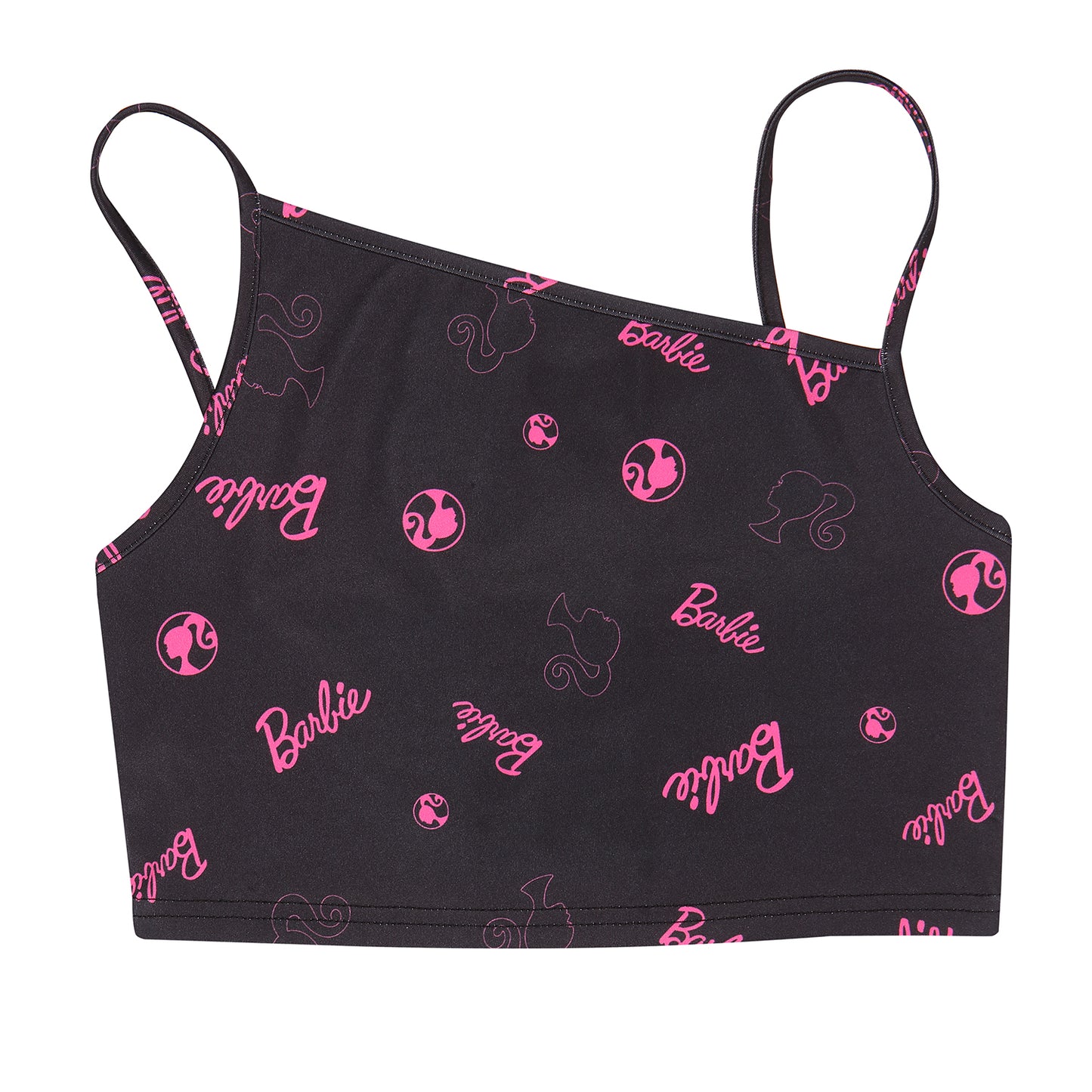 BARBIE - REPEAT LOGO - STRAPPY AOP TOP