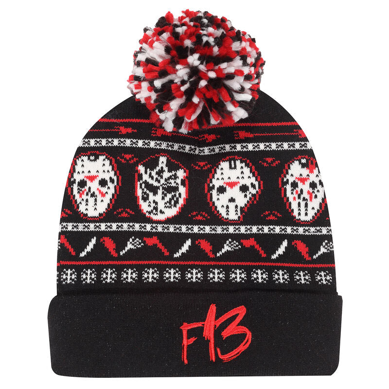 Friday The 13th - Mask Ski Pom Beanie - Pom Beanie 