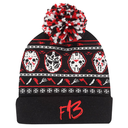 Friday The 13th - Mask Ski Pom Beanie - Pom Beanie 