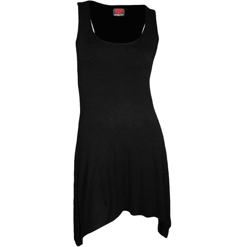 Eleganza gotica - vestito a camisole dal fondo gotico nero