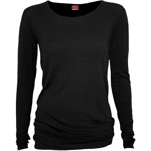 Gotische Eleganz - Baggy Top Black