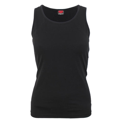 SPIRAL - URBAN FASHION - RAZOR BACK TOP BLACK