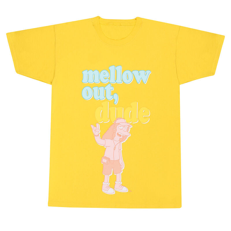 The Simpsons - Mellow Out Dude - T-Shirt Yellow