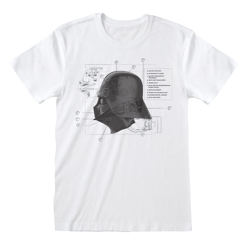 Star Wars - Mask Diagram - T-Shirt White