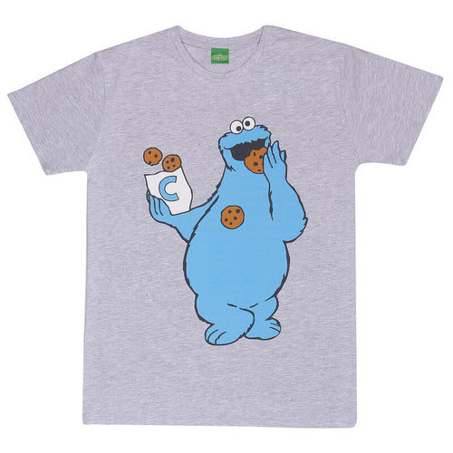 Sesame Street - Biscuits en déplacement - T-shirt Gray