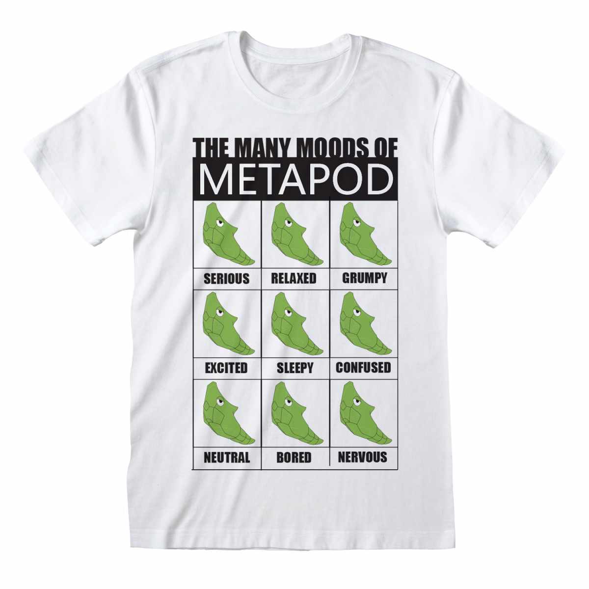 POKEMON - MANY MOODS OF METAPOD - T-SHIRT