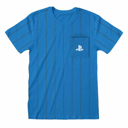 PLAYSTATION - STRIPED POCKET LOGO - T-SHIRT