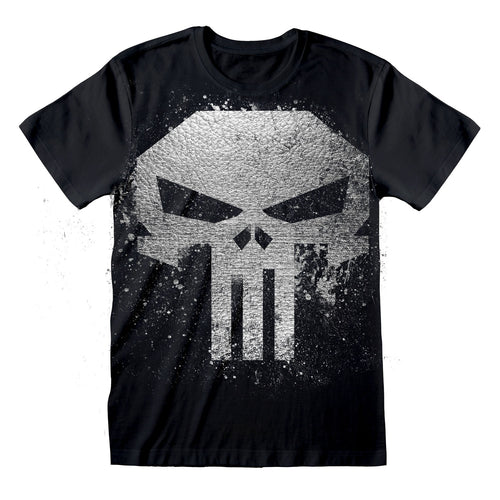 THE PUNISHER - SKULL WITH METALLIC INK - T-SHIRT