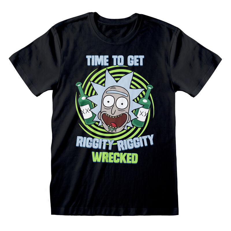 Rick And Morty - Riggity Wrecked - T-Shirt Black