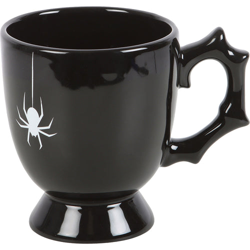 SPIRAL - BLACK SPIDER TEACUP - SHAPED TEA CUP