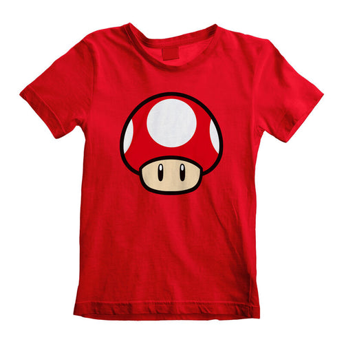 Nintendo Super Mario - Power Up Mushroom (Kids) - Kids T -shirt Red