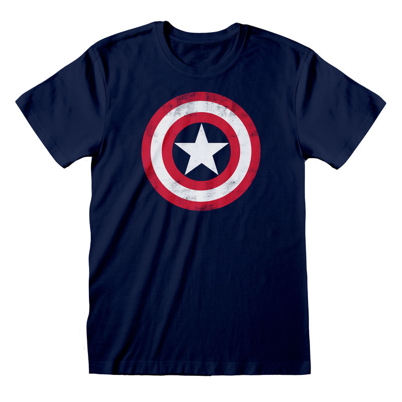 Marvel Comics Captain America - Shield Distressed - T-Shirt