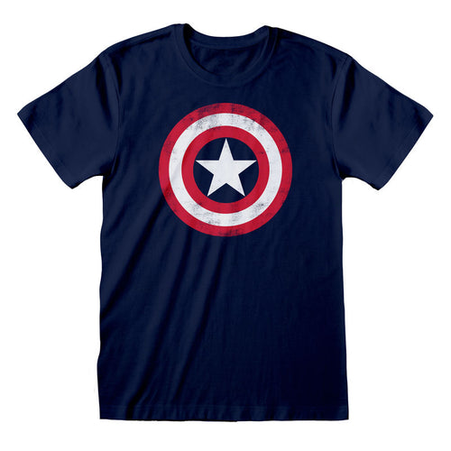 Marvel Comics Captain America - Schild Distressed - T -Shirt