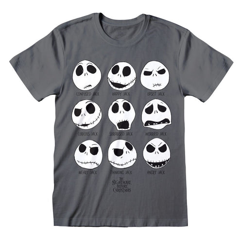 Nightmare Before Christmas - Molti volti di Jack - T -Shirt