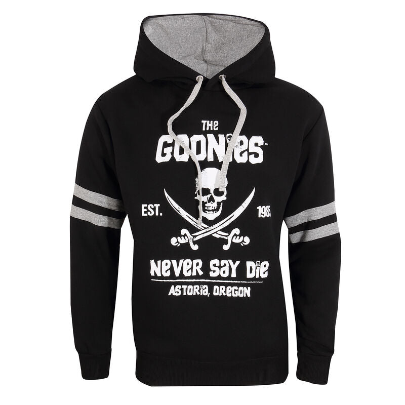 The Goonies - Never Say Die Unisex Pullover Hoodie Contrast - Super Heroes Collection - Pullover Hoodie