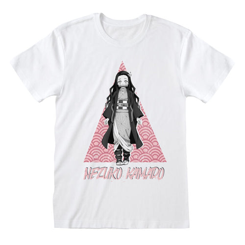 Demon Slayer - Nezuko Tri - T -shirt bianco