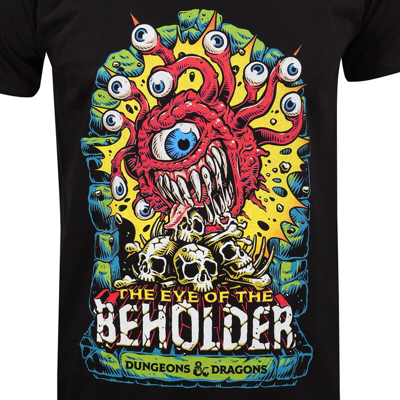 Dungeons And Dragons - Beholder Colour Pop - T-Shirt Black