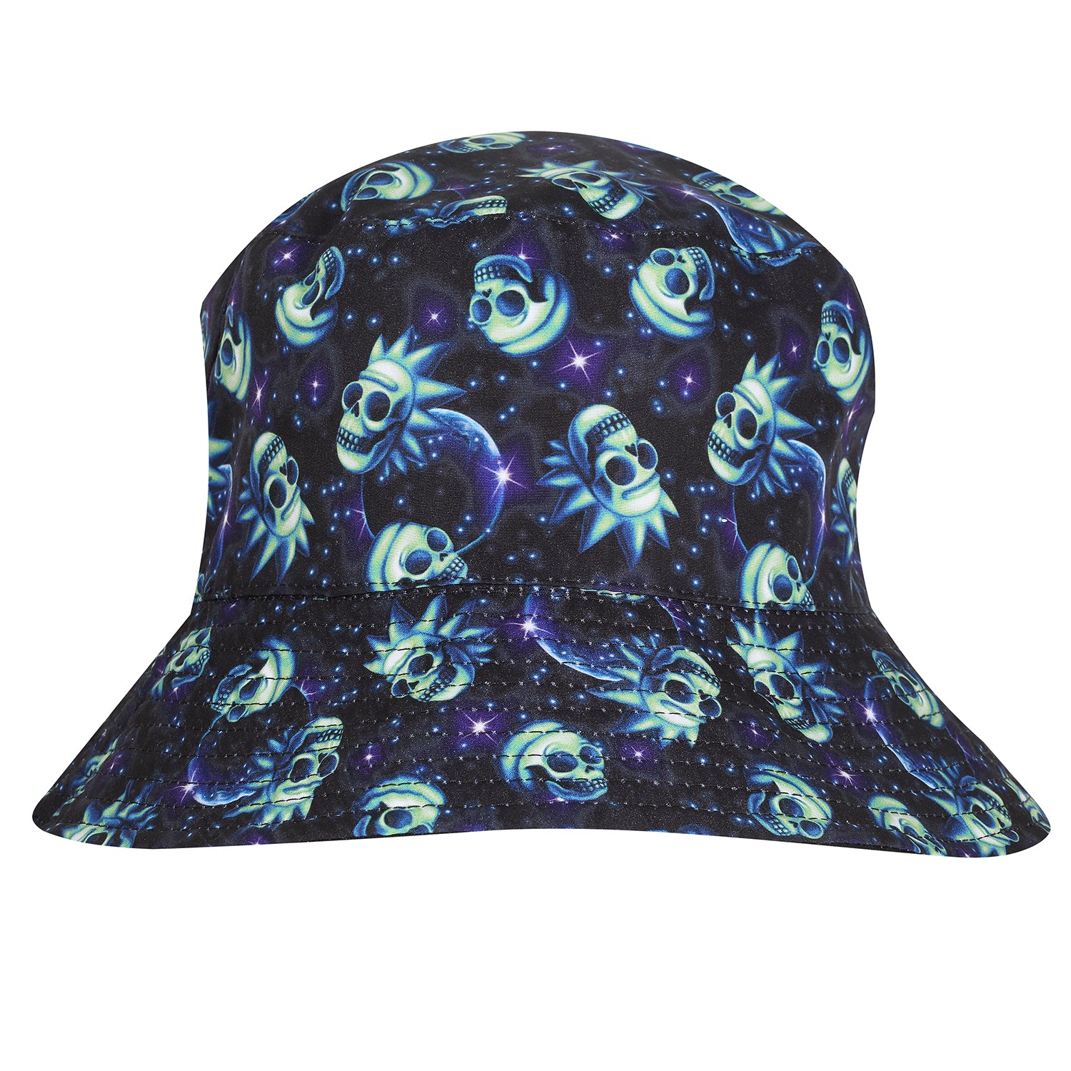 RICK AND MORTY - NEON SKULL - BUCKET HAT