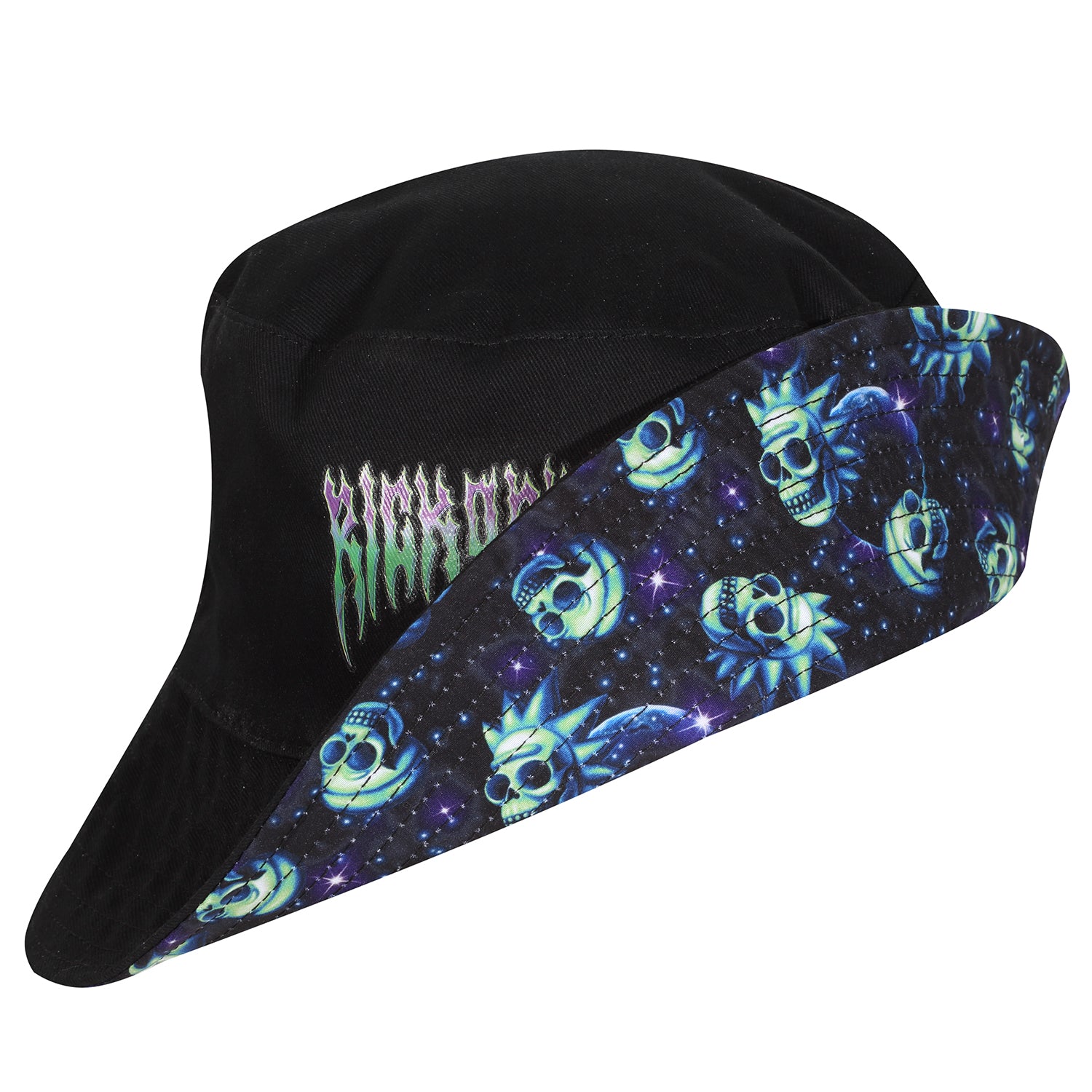 RICK AND MORTY - NEON SKULL - BUCKET HAT