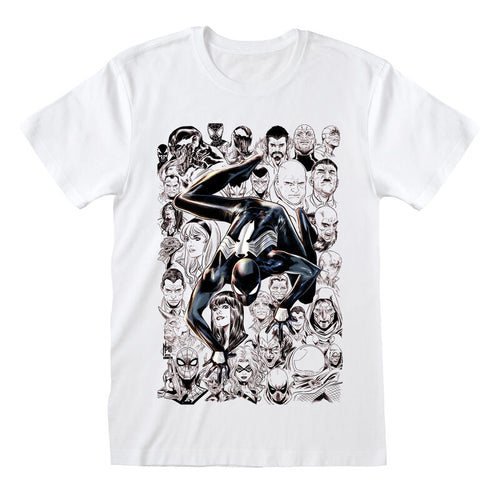 MARVEL COMICS - BLACK SUIT SPIDER - T-SHIRT