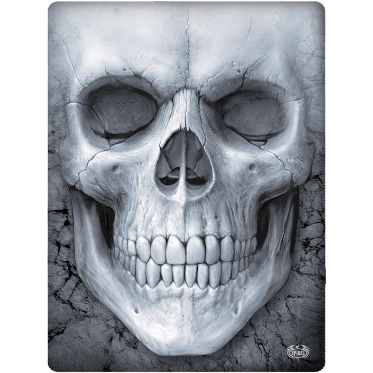 SPIRAL - SOLEMN SKULL - Fleece Blanket with Double Sided Print
